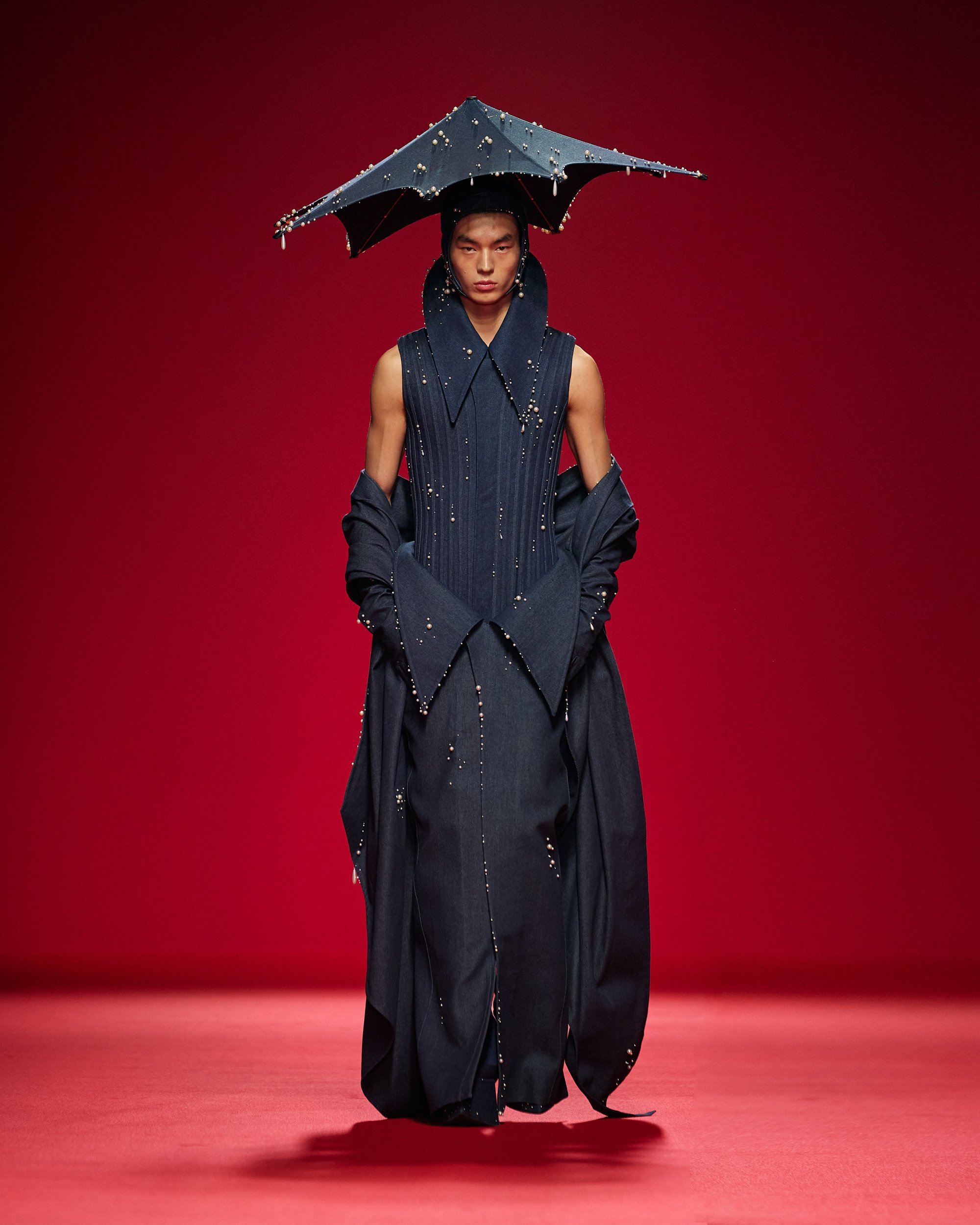Stephen Robert Rout ⭐️ルイジビアンキマントヴァ　ジレ Spring 2024 Haute Couture: Robert Wun's Surreal World